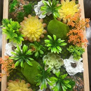 Not Rated Green and Yellow Faux Floral Arrangement